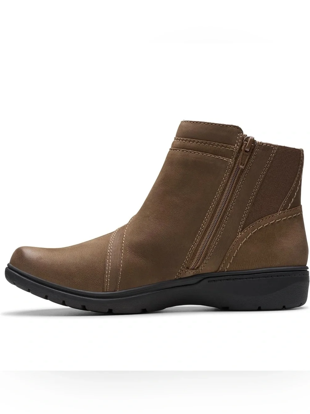 🖤🖤 Clarks Women's Carleigh Style Boots Mushroom Nubuck 7M